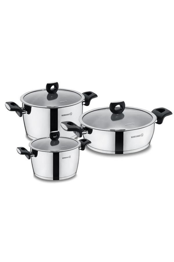 Korkmaz A2989 Nora Jr. 6 Parça Tencere Seti - Image 1