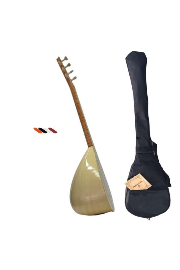 Karahan Profesyonel Ihlamur Uzun Sap Bağlama Saz Seti - Image 1