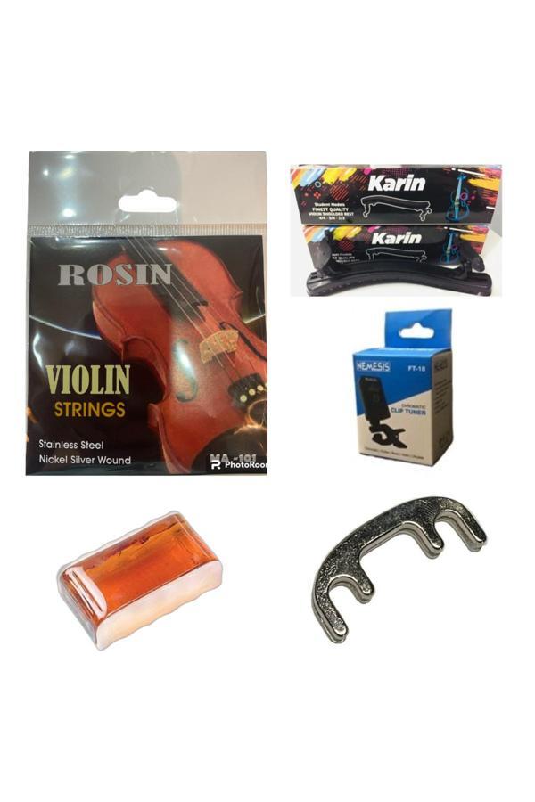 Şenses Müzik Market Rosın Keman Tel Seti Hepsi Bir Arada - Image 1