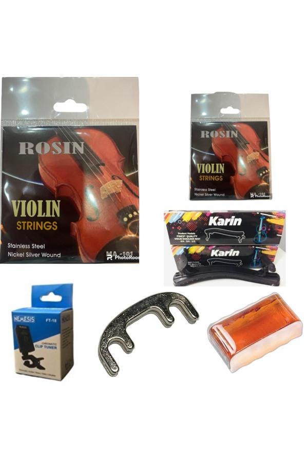 Şenses Müzik Market Rosın Keman Tel Seti Hepsi Bir Arada ( Keman Teli 2 Takım ) - Image 1