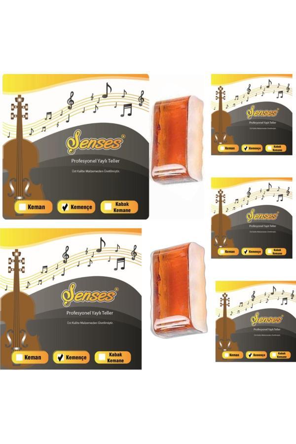 Şenses Müzik Market Kemençe Teli 5 Takım Tel 2 Adet Reçine - Image 1