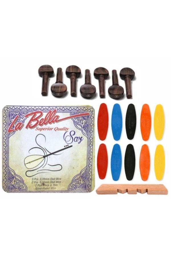 Şenses Müzik Market La Bella 0.20 Pelesenk Burgu Tezene Eşik 4'Lü Set - Image 1