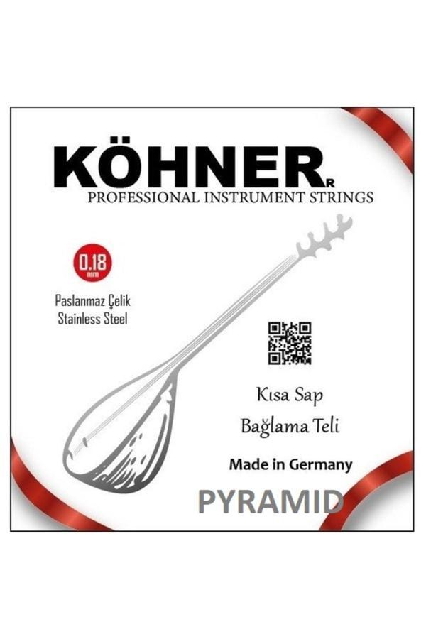 Köhner Pyramid Saz Teli 0 18 Kısa Sap Bağlama Teli - Image 1