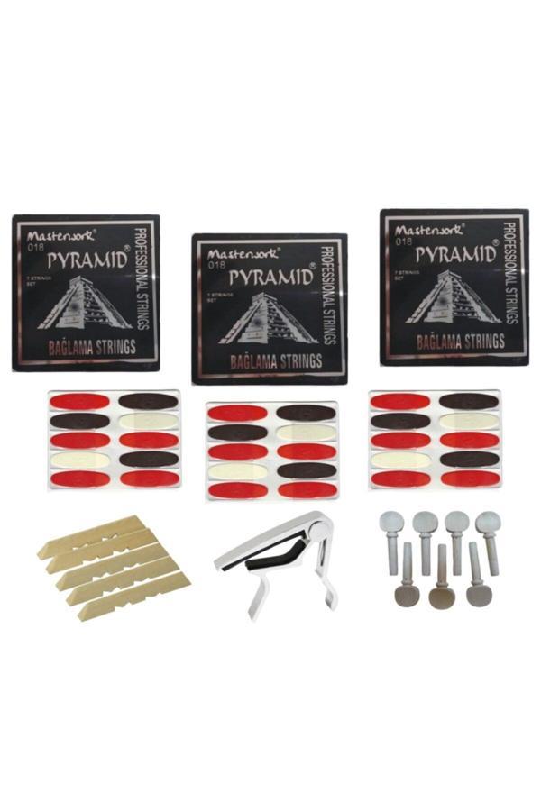 Pyramid 018 Kısa Sap Bağlama Teli Set - Image 1