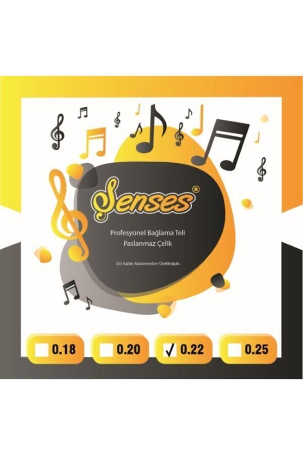 Şenses Müzik Market 0.22 Tam Profesyonel Divan Bağlama Teli (Bam Bam Ve Tezene) - Image 1