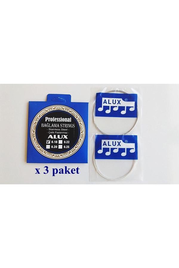 Picado Alux 018 Kısa Sap Saz Teli Yüksek Kalite Paslanmaz X3 Paket - Image 1