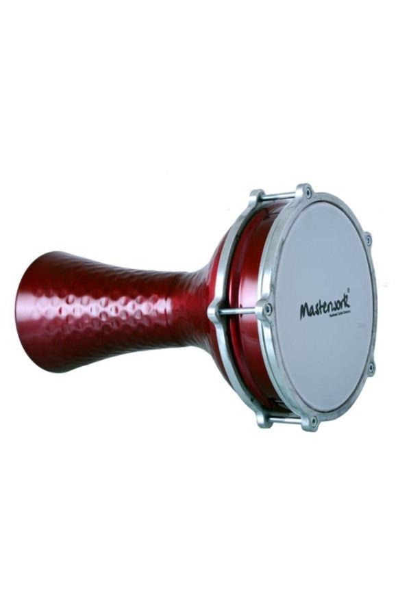 Masterwork Kırmızı Alüminyum Çekiç Dövme Darbuka - Image 1