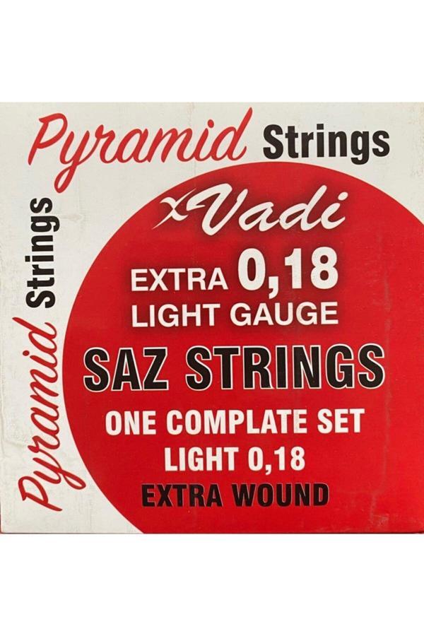 Şenses Müzik Market Müzik Vadi 0 18 Kısa Sap Piramid Tel Seti Tezene Hediyeli - Image 1