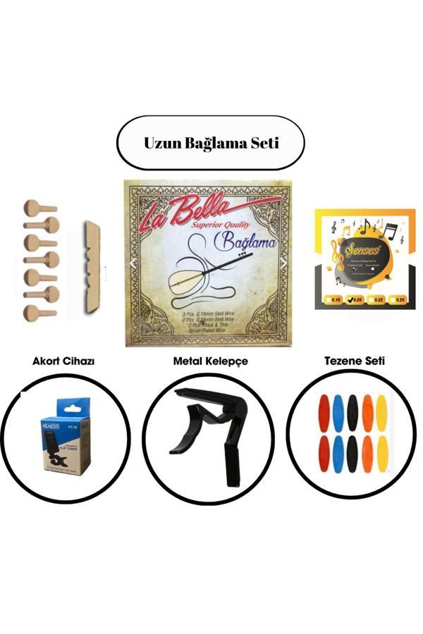 Şenses Müzik Market Profesyonel Uzun Bağlama Seti - Image 1