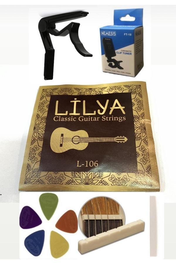 Şenses Müzik Market Lilya Klasik Gitar Teli 6'Lı Ekonomik Set - Image 1