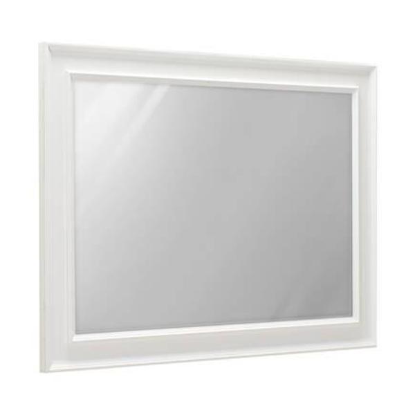 Country Şifonyer Aynası - Mat Lake Beyaz 90x65x4 cm (GxYxD) - Image 1