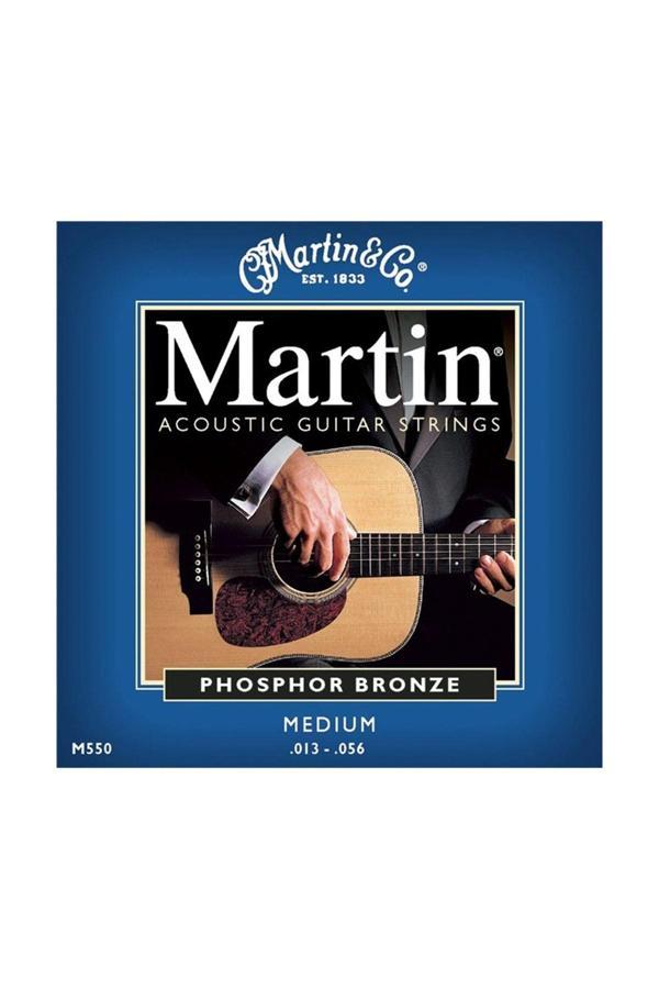 Martin M550 Phosphor Bronze Medium 13-56 Akustik Gitar Takım Tel - Image 1