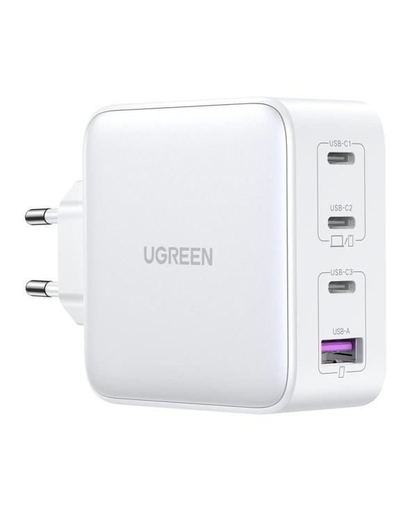 UGREEN Nexode GaN X 100W Hızlı Şarj Cihazı 4 Portlu PD QC 3xUSB-C, 1xUSB-A, Beyaz, 15337 - Image 1