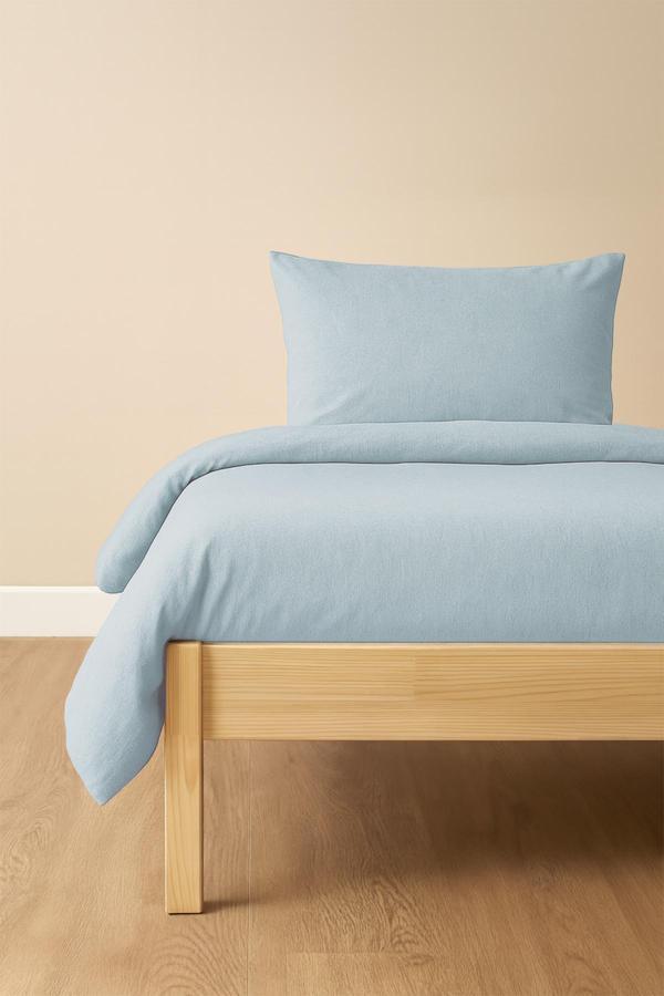 Tek Kişilik Nevresim Takımı Turkuaz Eco Cotton - Image 1