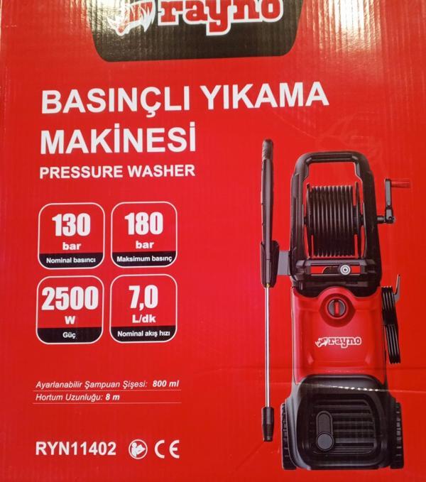 Rayno Yüksek Basınçlı Oto Yıkama Makinesi 2500W 195 Bar - Image 1
