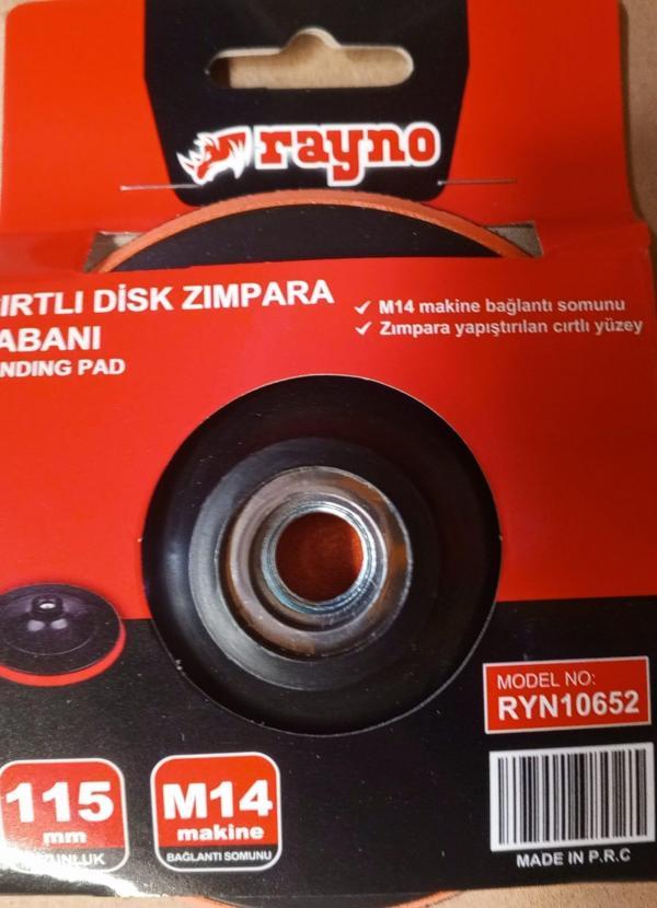 RAYNO 115MM CIRTLI DİSK ZIMPARA TABANI - Image 1