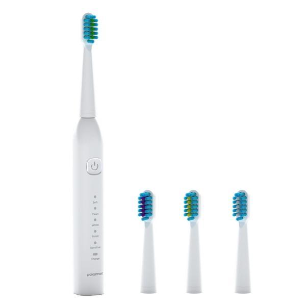 Polosmart PSC74 Şarjlı Diş Fırçası — 500 mAh, IPX7, 5 Mod, 3+1 Yedek Başlık - Image 1