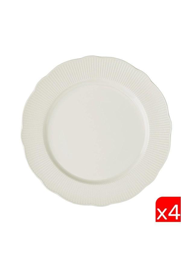 Kütahya Porselen Bone İlay Servis Tabağı 27cm 4 lü - Image 1