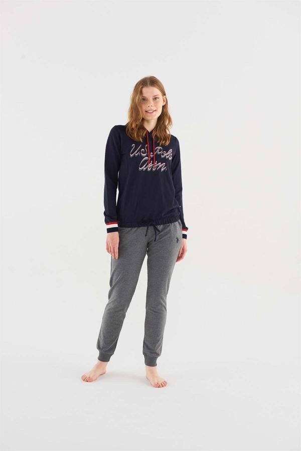 U.s Polo Assn 16806 Kadın Uzun Kollu Pijama Takımı - Image 1