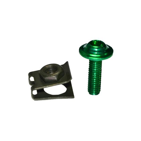 Motorsiklet Aluminyum Allen Ve Maşa Somun Cıvata Seti Yeşil - Image 1