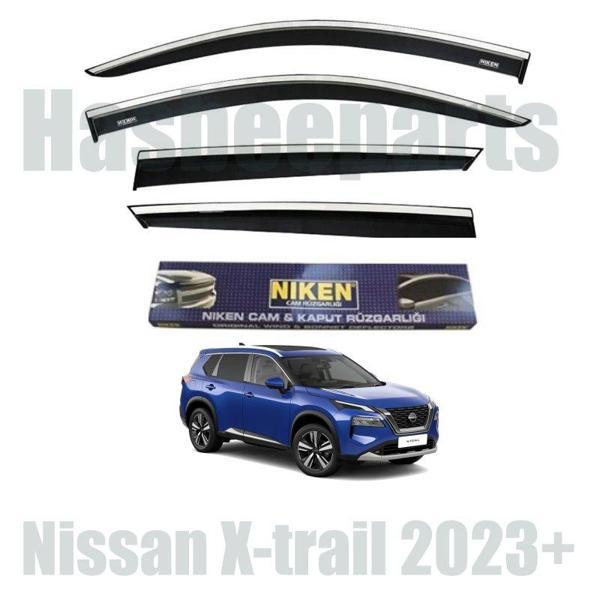 Nissan Xtrail Kromlu Cam Rüzgarlığı Niken 2023+ Sonrası uyumlu - Image 1