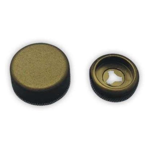 Vida Kapağı Küçük Boy Bombesiz Siyah (3,5 - 3,9 - 4,2mm Yıldız Silindir Baş Vida İçin) 25 Adet - Image 1