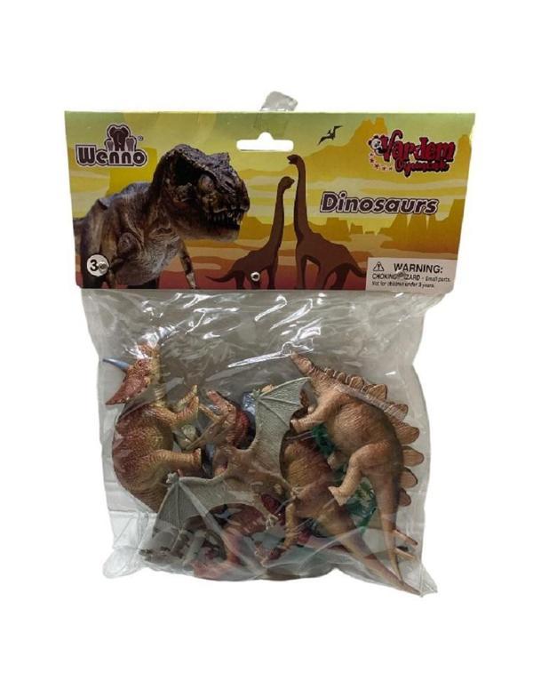 8 Adet Poşette Dinazor Fiğür Seti  6159 - Image 1