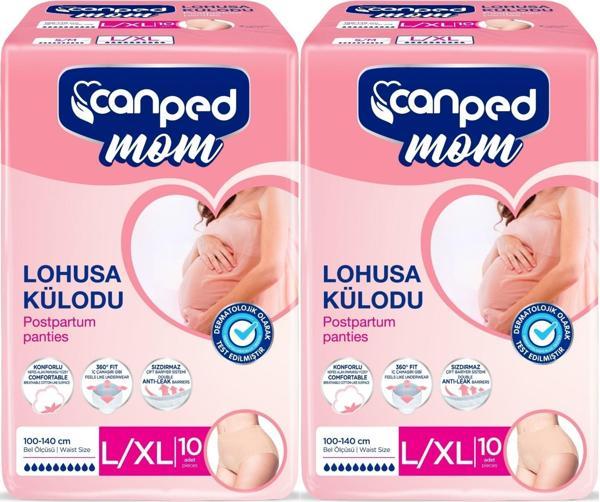 Canped Mom Lohusa Külodu - Külot Bez L - Large - Büyük / XL - Extra Large - 20 Adet (2PK*10) - Image 1