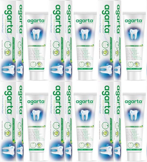 Agarta Doğal Diş Macunu 100ML Bitki Özlü (6 Lı Set) - Image 1