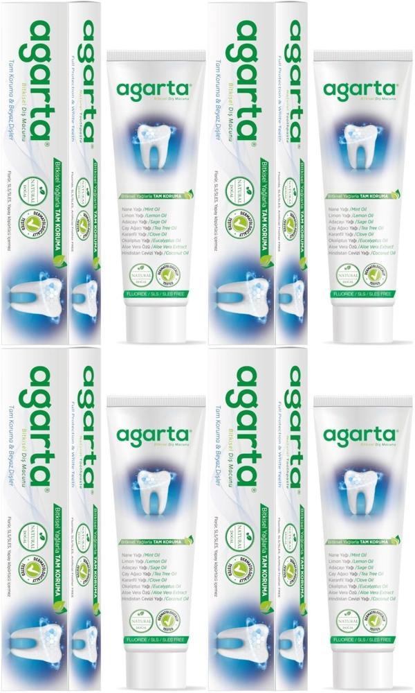Agarta Doğal Diş Macunu 100ML Bitki Özlü (4 Lü Set) - Image 1