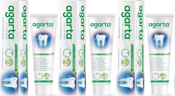 Agarta Doğal Diş Macunu 100ML Bitki Özlü (3 Lü Set) - Image 1
