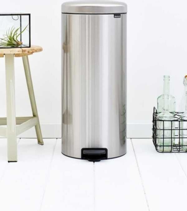Brabantıa Newıcon Fpp Matt Steel Pedallı Çöp Kutusu 30L - Image 1