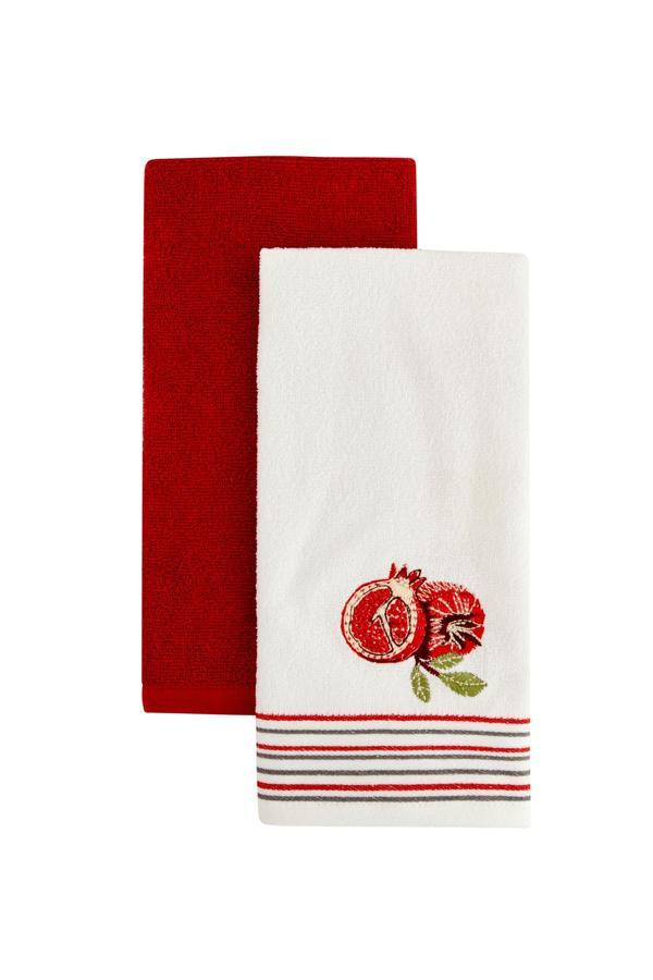 Karaca Home Nar %100 Pamuk 2 Parça Mutfak Havlusu  - Image 1