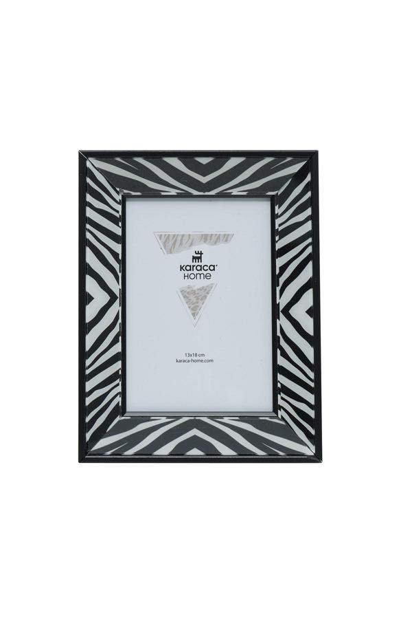 Karaca Home Wild Touch Çerçeve Zebra Siyah - Image 1