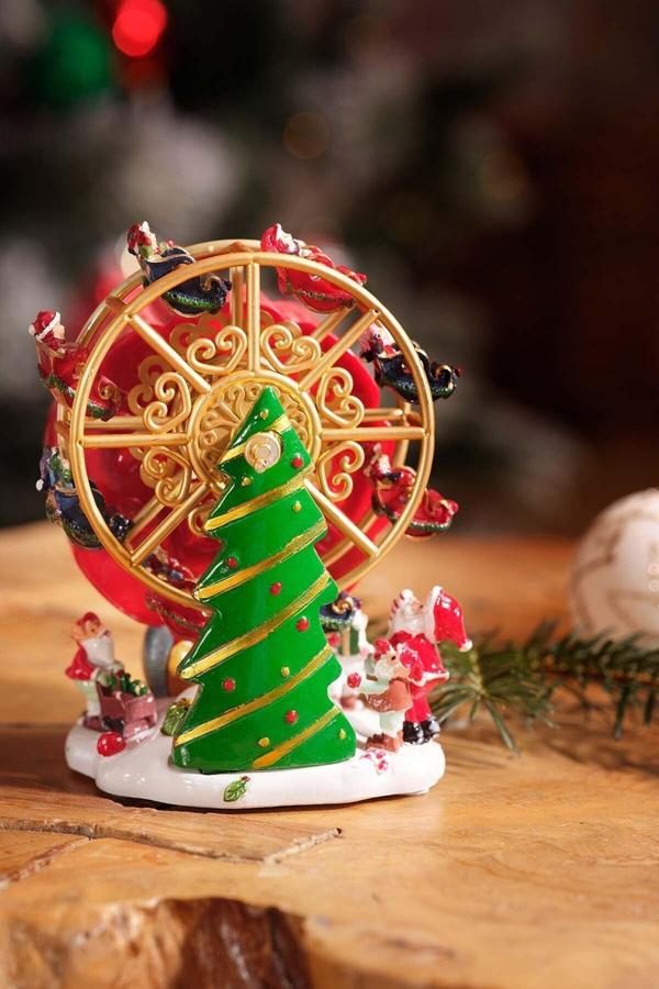 Karaca Home New Year Yılbaşı Dönme Dolap Müzikli Hareketli Obje - Image 1