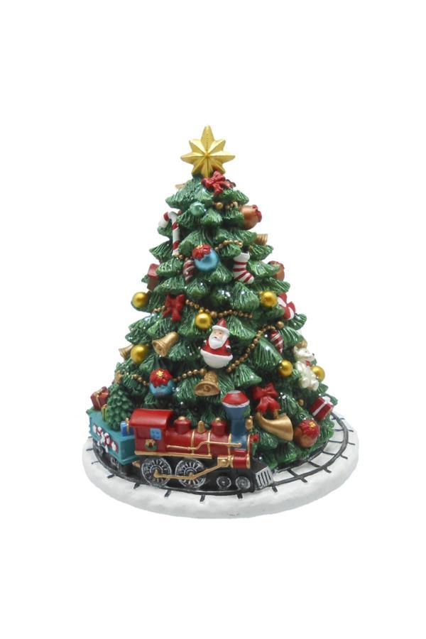 Karaca Home New Year Yılbaşı Tree Müzikli Obje 15cm - Image 1