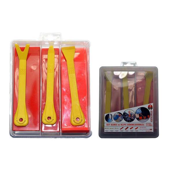 Plastik Kırmızı Kama - Plastik Sökme ve Kazıyıcı Set Kutusu 6 Parça - Image 1