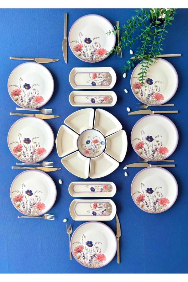 Hercai Serisi 8 Kişilik 19 Parça Kahvaltı Takımı - Image 1