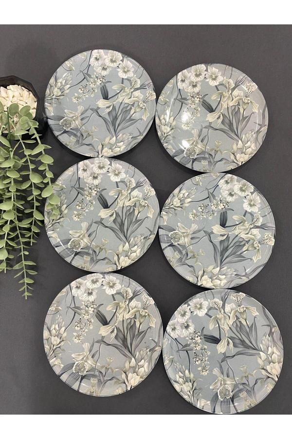 Miracle Flower Serisi 6'lı Pasta Tabağı - Image 1