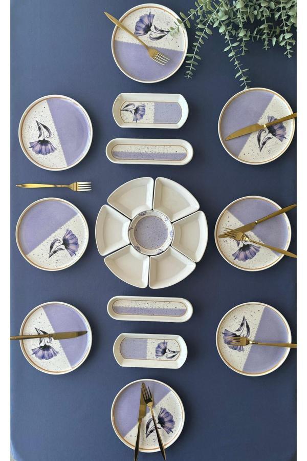 Poppy Model 8 Kişilik 19 Parça Kahvaltı Takımı - Image 1