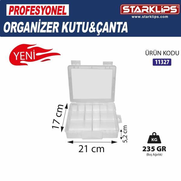 12 Bölmeli Plastik Organizer Çanta  Vida, Takı, Hobi Düzenleyici Kutu - Image 1