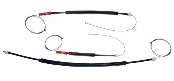 VW Polo 4 9N 2/3 Kapı ve 4/5 Kapı 2002-2009 6Q4837461-6Q4837755 Sol ve Sağ Ön Cam Kriko Teli 2 Adet - Image 1