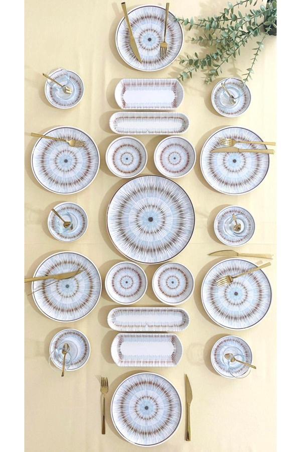 Blue Eyes 6 Kişilik 21 Parça Kahvaltı Takımı - Image 1