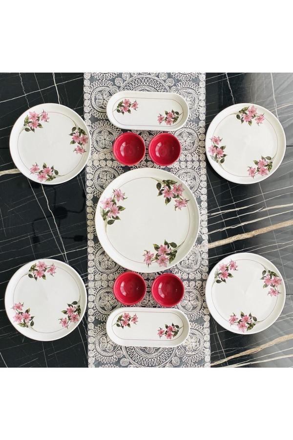 Kar Çiçeği 4 Kişilik 11 Parça Kahvaltı Takımı - Image 1