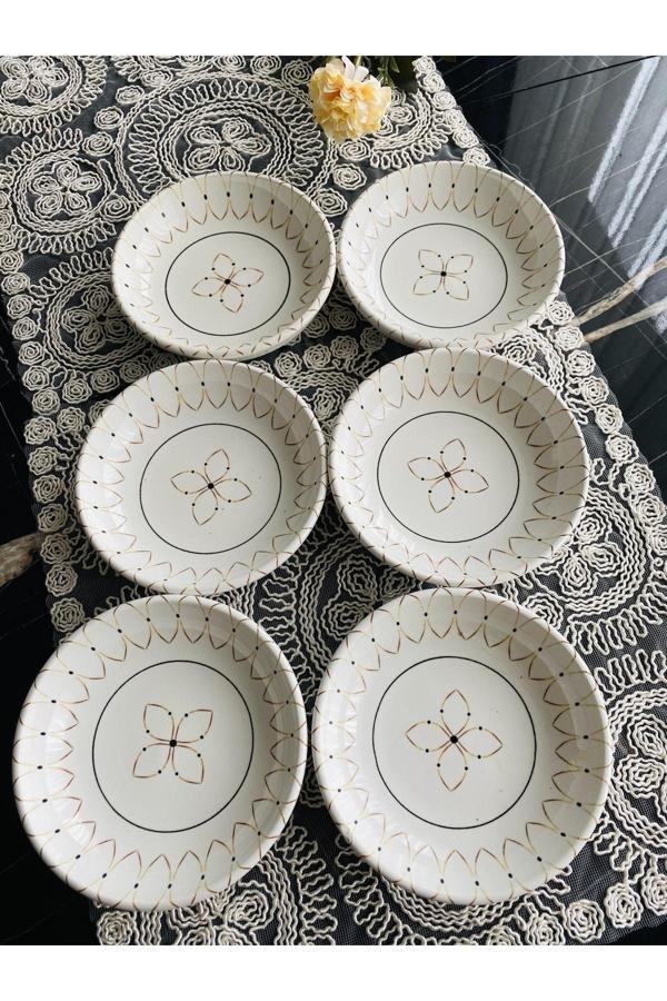 Gold Elips Model 6’lı Yuvarlak Kase Reçellik Çerezlik - Image 1