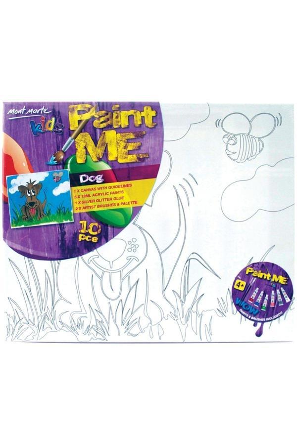 M.M. Kanvas Tablo ve Boyama Seti 9 Parça - Köpek - Image 1