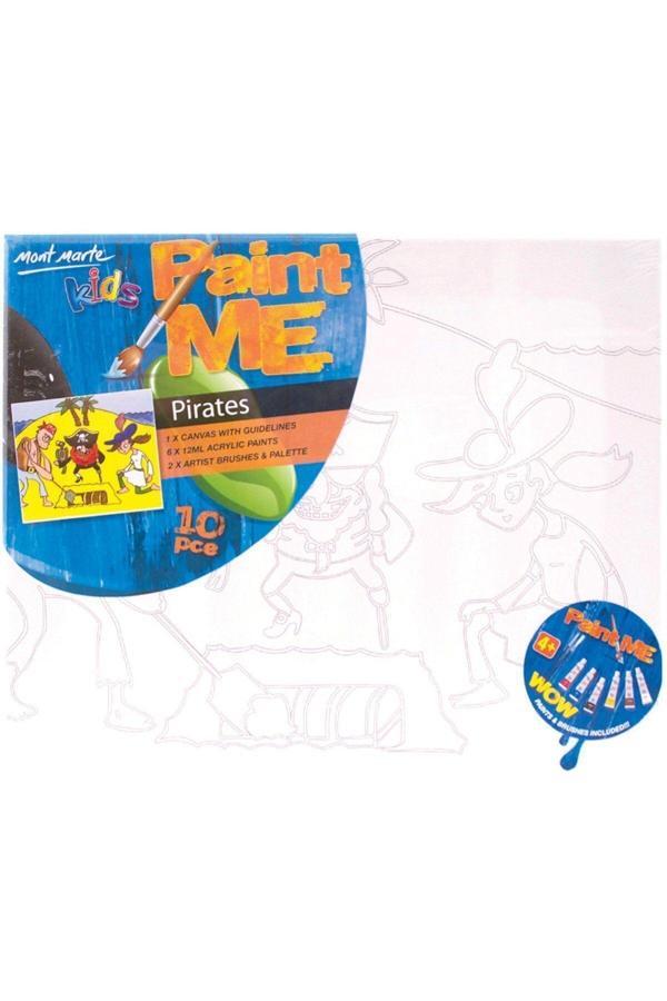 M.M. Kanvas Tablo ve Boyama Seti 9 Parça - Korsanlar - Image 1