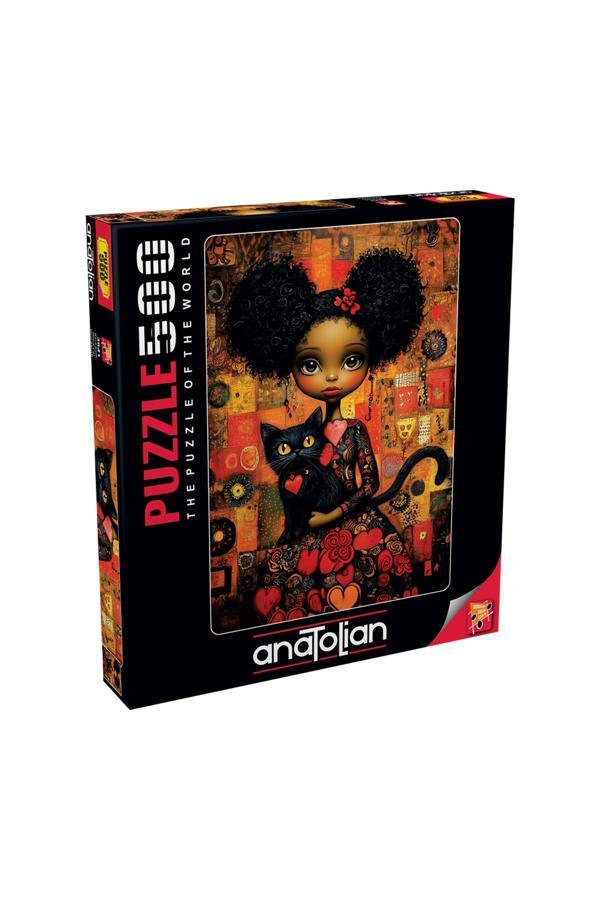 Anatolian 500 Parçalık Puzzle - Kara Kedi 3641 - Image 1