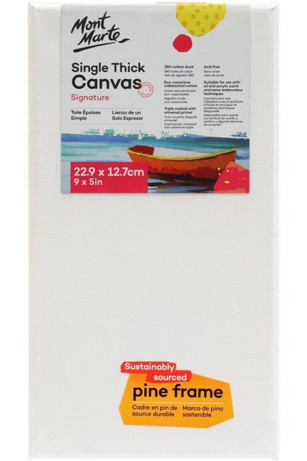 MM Signature Kanvas Çam Çerçeve S.T. 22,9x12,7 cm - Image 1