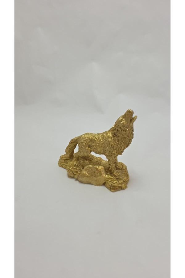 Frefly Store Altın Sarısı Bozkurt Ev Ve Ofis İçin Biblo - Image 1